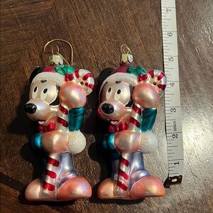 2 Mickey Mouse Ornaments